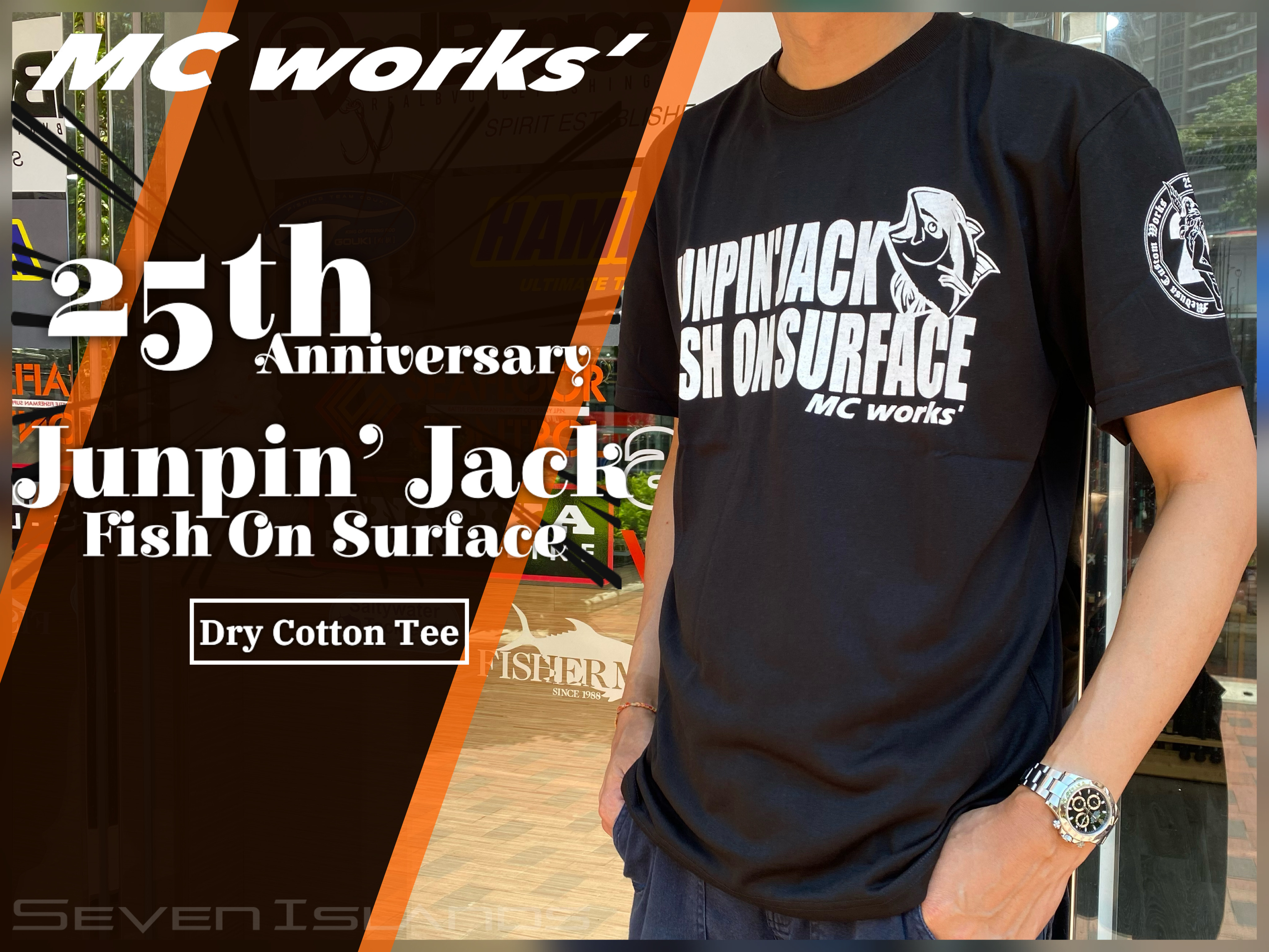 MC WORKS' 25th Anniversary Junpin' Jack Dry Cotton Tee