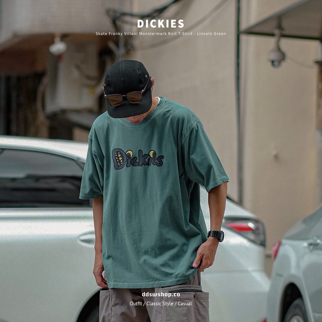 Dickies 短袖 Skate Franky Villani Monstermark Knit T-Shirt 湖水綠
