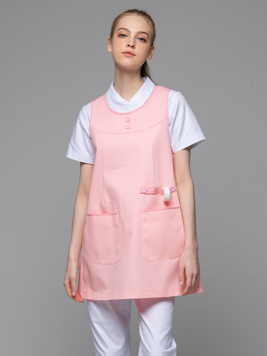 【 F609-A0 】防潑水圍裙-F防潑水布-寶寶粉