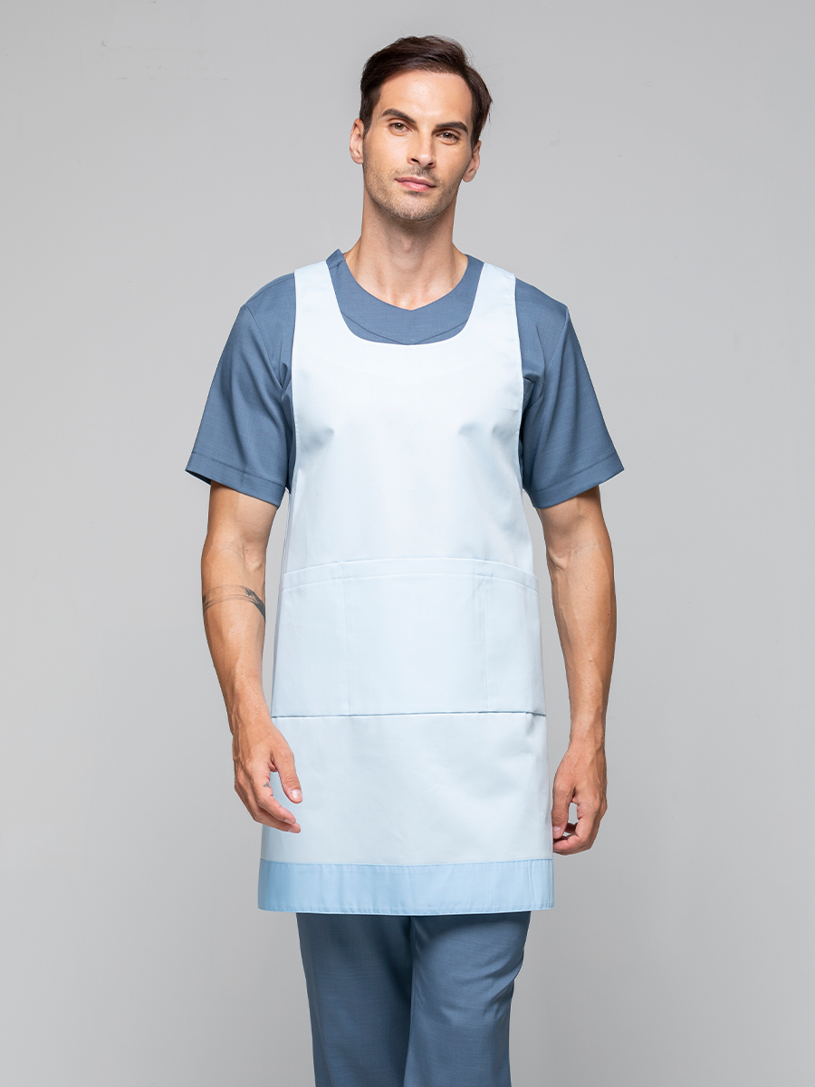 【 F611-B0 】防潑水圍裙-F防潑水布-寶寶藍