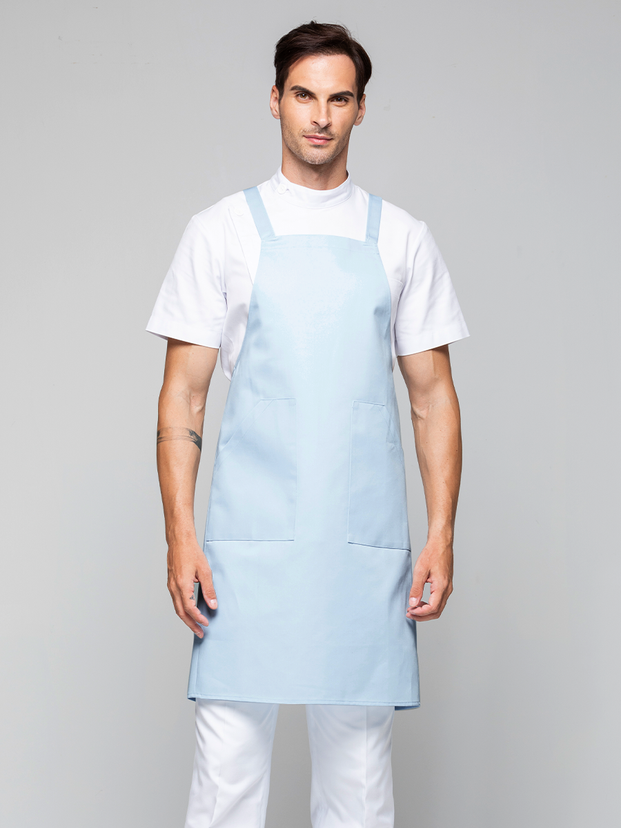 【 F6041-B0 】防潑水圍裙-F防潑水布-寶寶藍