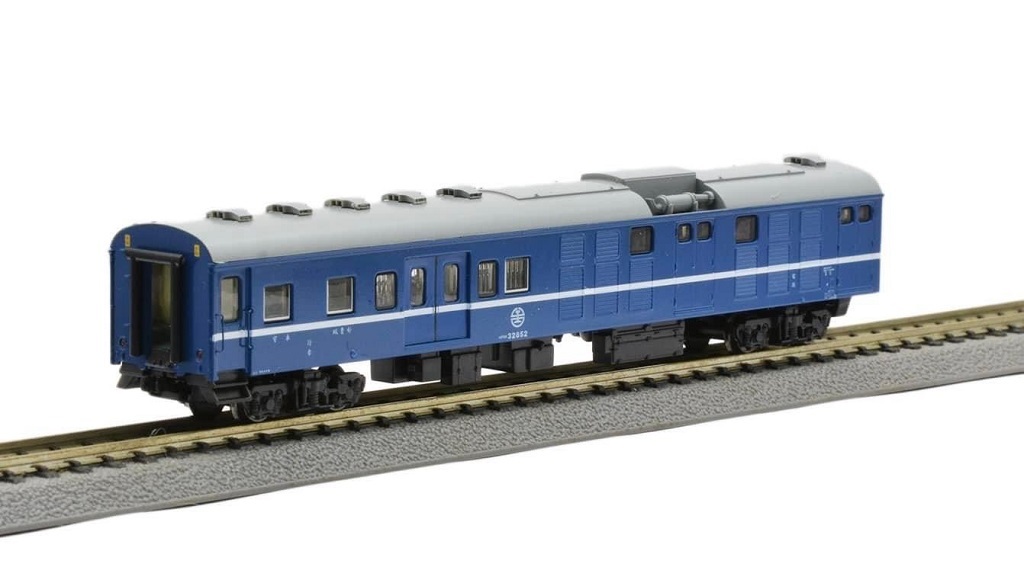 TouchRail NK3512 N scale Taiwan Railway 45PBK32850 type power luggage cart, Blue