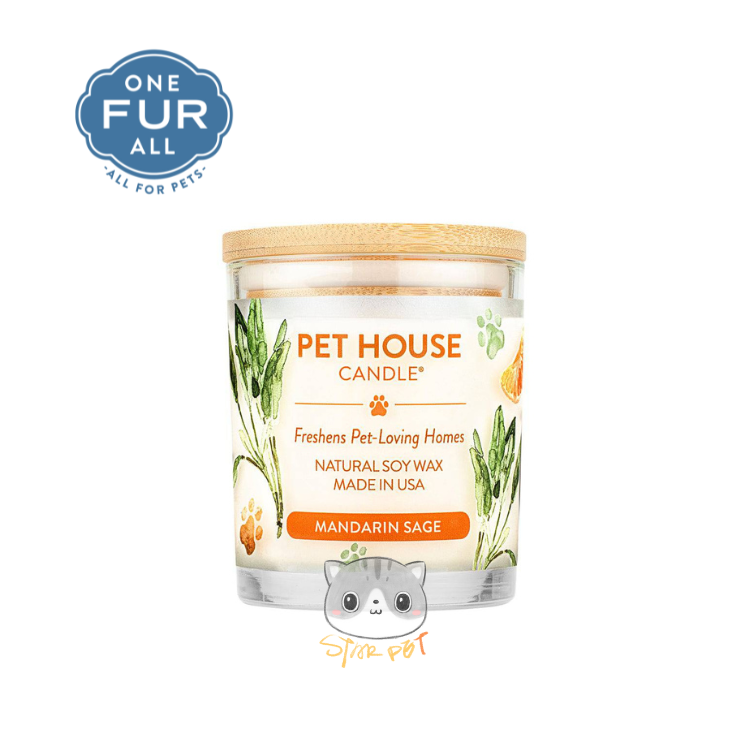 ONE FUR ALL Mandarin Sage Pet House Candles 8.5oz