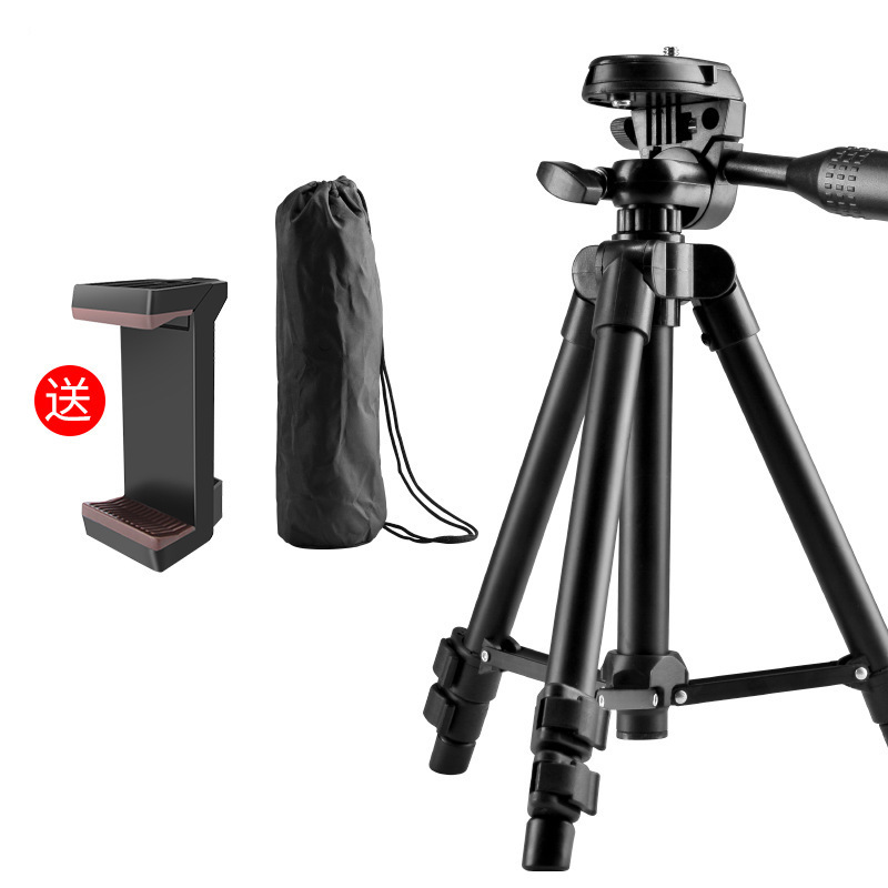 360°旋轉鋁合金便攜型相機手機三腳架