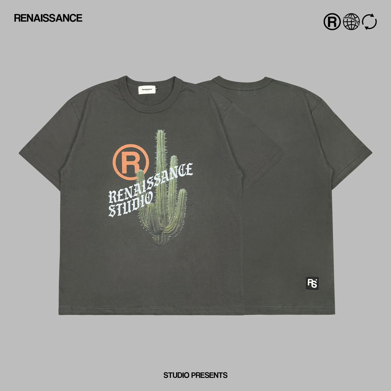 RENAISSANCE 仙人掌 R Logo 短袖 T “  CACTUS R WAVY TEE “