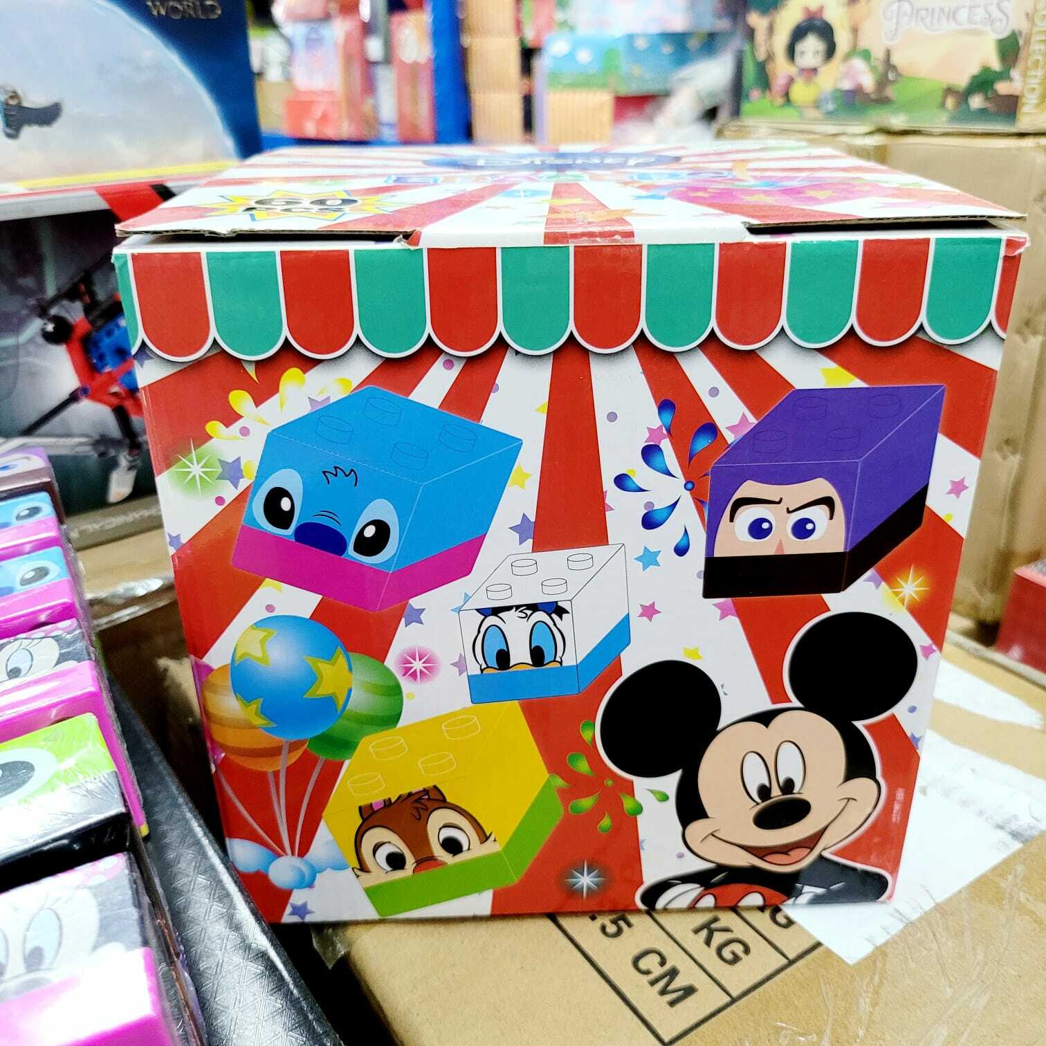 絕版罕有 Disney抽抽樂box (1盒有60粒積木磚 每粒磚會有1款Disney擦膠）