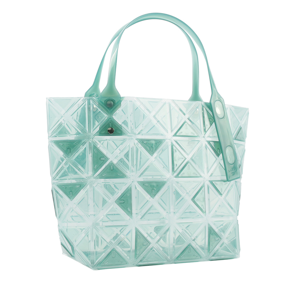 【ISSEY MIYAKE三宅一生】BAO BAO DAZZLE 4X6 透明果凍手提包(湖水綠)