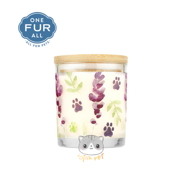 ONE FUR ALL Lavender Green Tea Pet House Candles 8.5oz