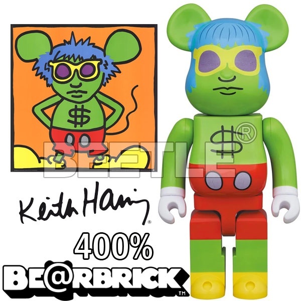 BEETLE BE@RBRICK ANDY MOUSE KEITH HARING 凱斯哈林老鼠