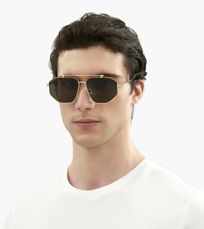 Alexander McQueen ブラックサングラス Alexander McQueen Eyewear スクエアフレーム サングラス