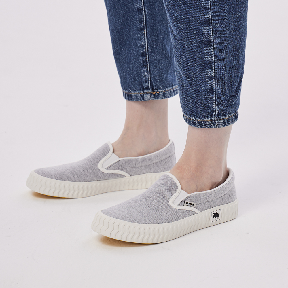 moz瑞典駝鹿 奶泡感 超舒適懶人鞋(麻花灰) 男女款