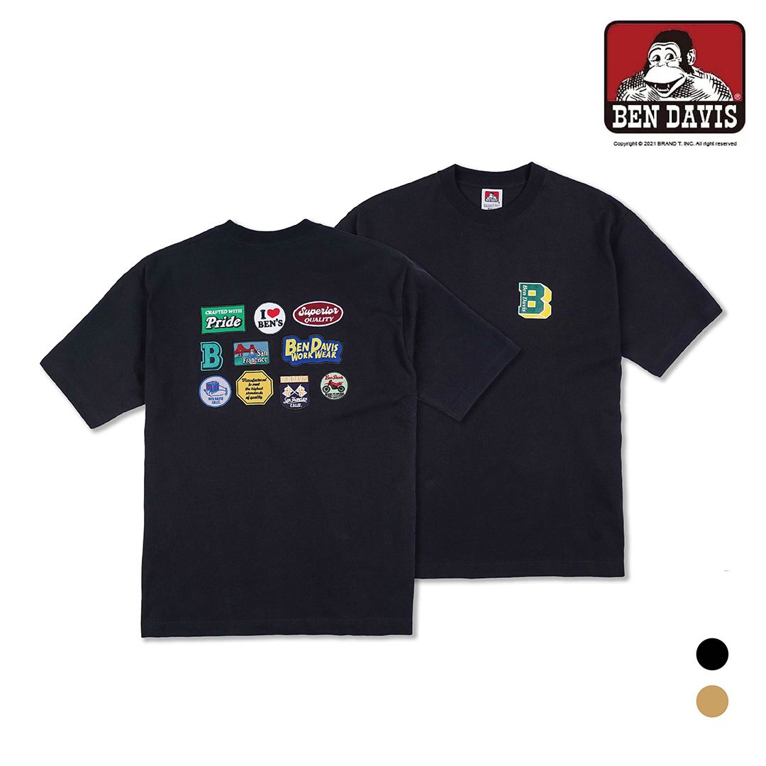 【 BEN DAVIS | 旅行補丁短TEE - 2色 】