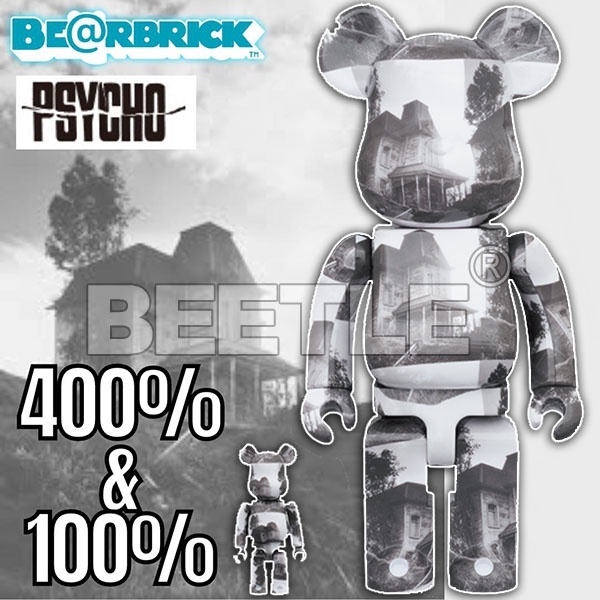 BEETLE BE@RBRICK BATES MANSION PSYCHO 驚魂記貝茲旅館100% 400 BEETLE BE@RBRICK BATES MANSION PSYCHO 驚魂記貝茲旅館100% 400
