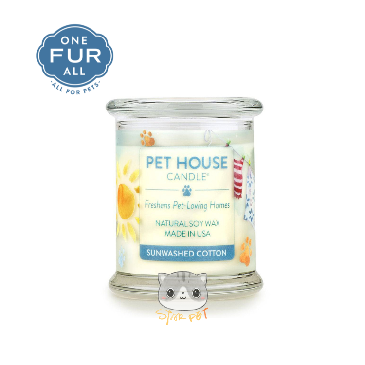ONE FUR ALL Sunwashed Cotton Pet House Candles 8.5oz