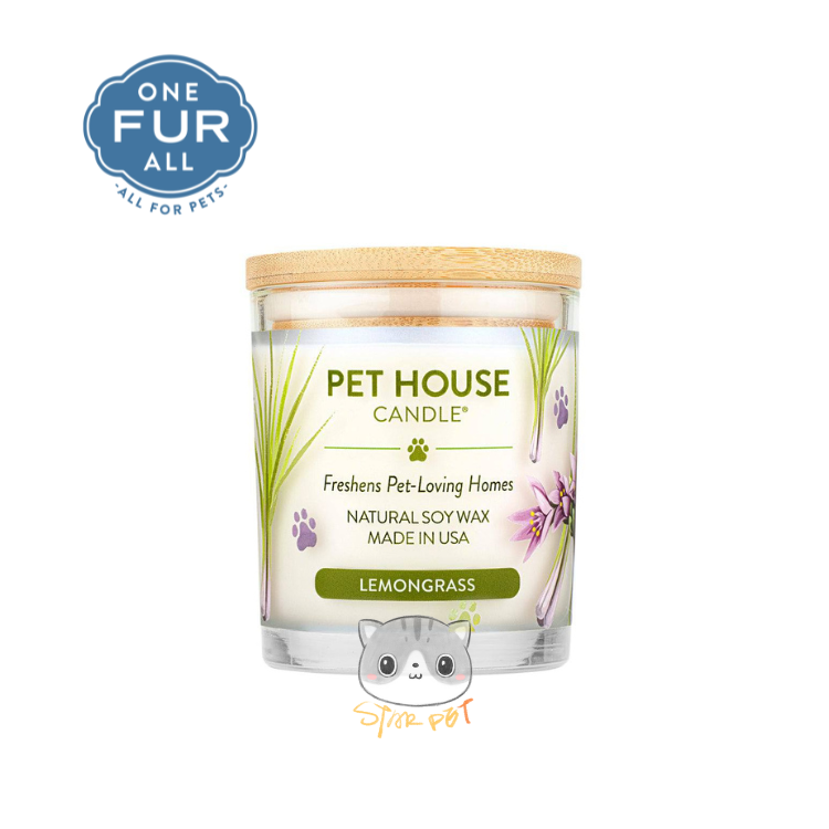 ONE FUR ALL Lemongrass Pet House Candles 8.5oz