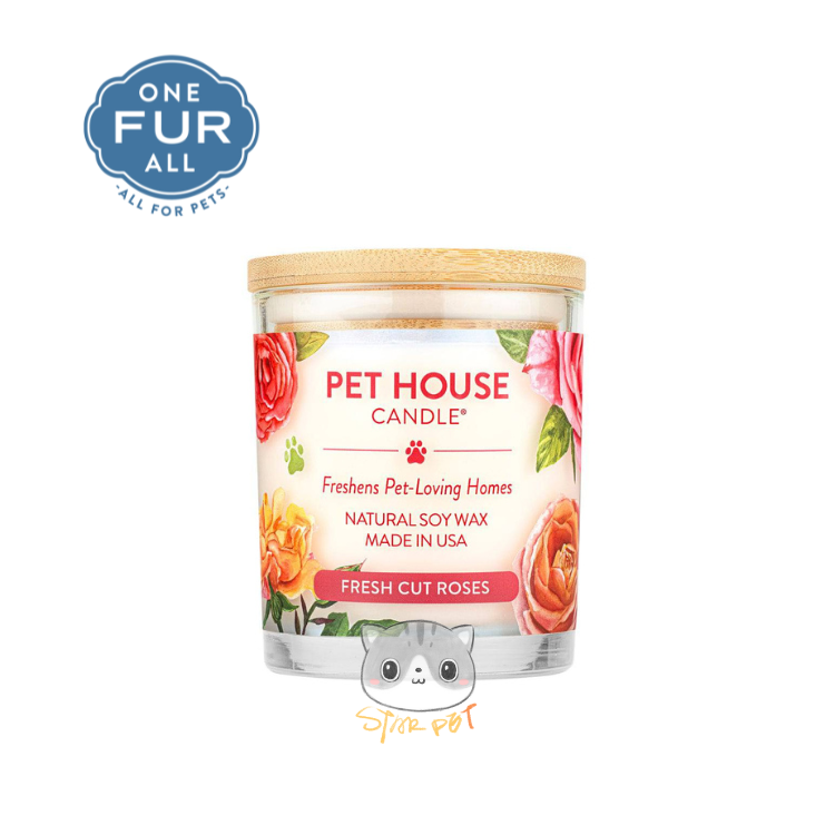 ONE FUR ALL Fresh Cut Roses Pet House Candles 8.5oz