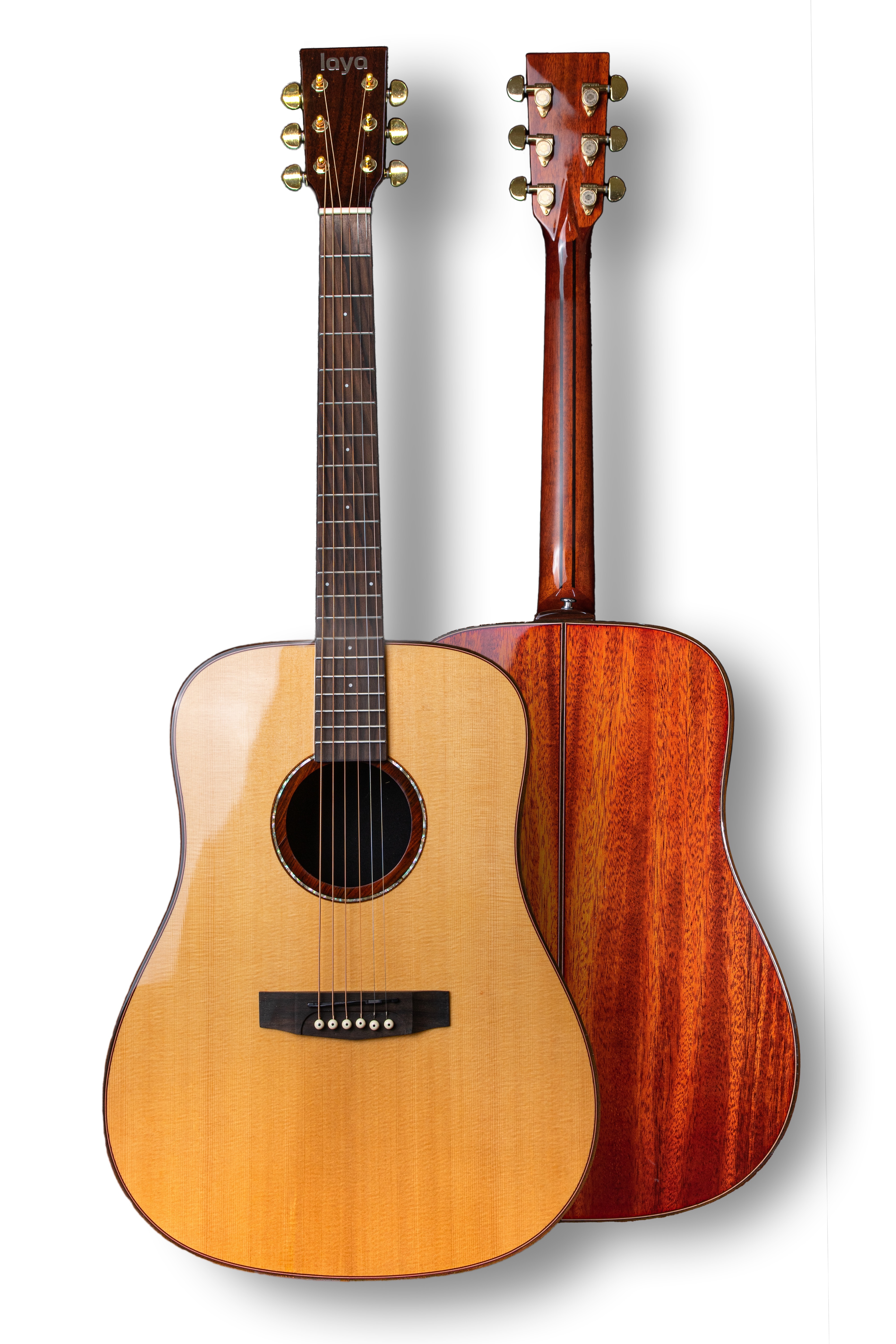 LAYA LD-256 雲杉面單板 桃花心木側背板 木吉他 D桶 附琴袋
