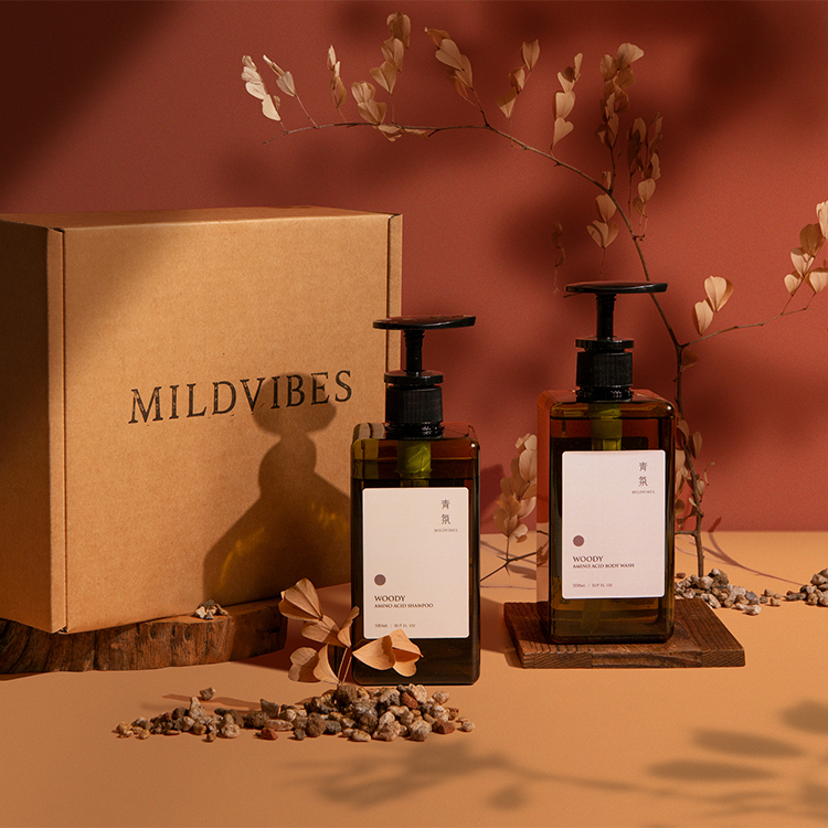 木質調洗髮沐浴組