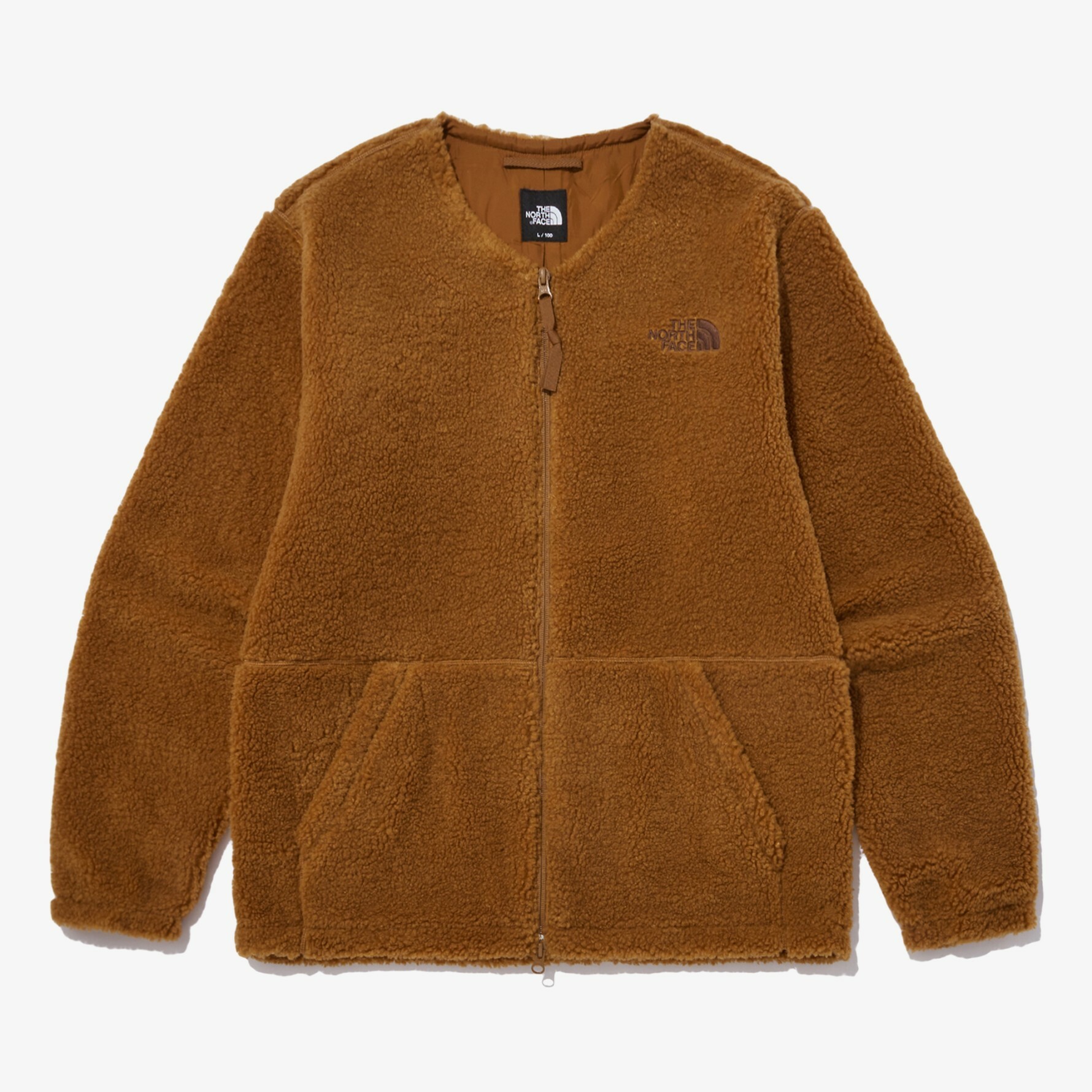 THE NORTH FACE CAMPER 男 開襟羊毛衫 咖啡 NJ4FN55B