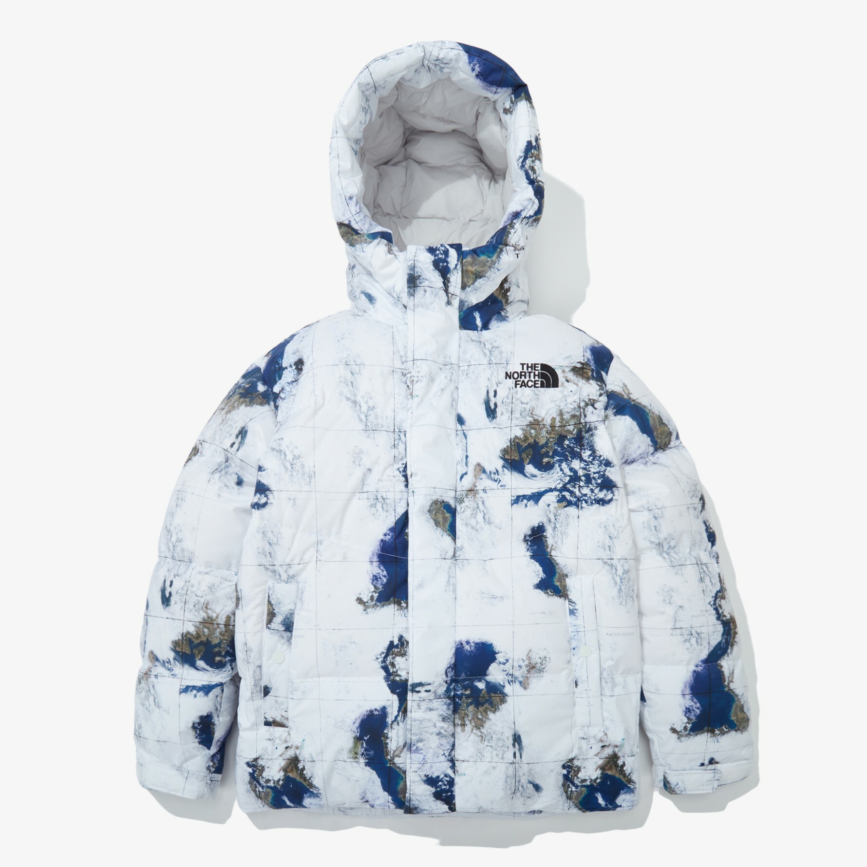 THE NORTH FACE NOVELTY FREE MOVE 白標 連帽 羽絨外套 衛星 白 NJ1DN53J