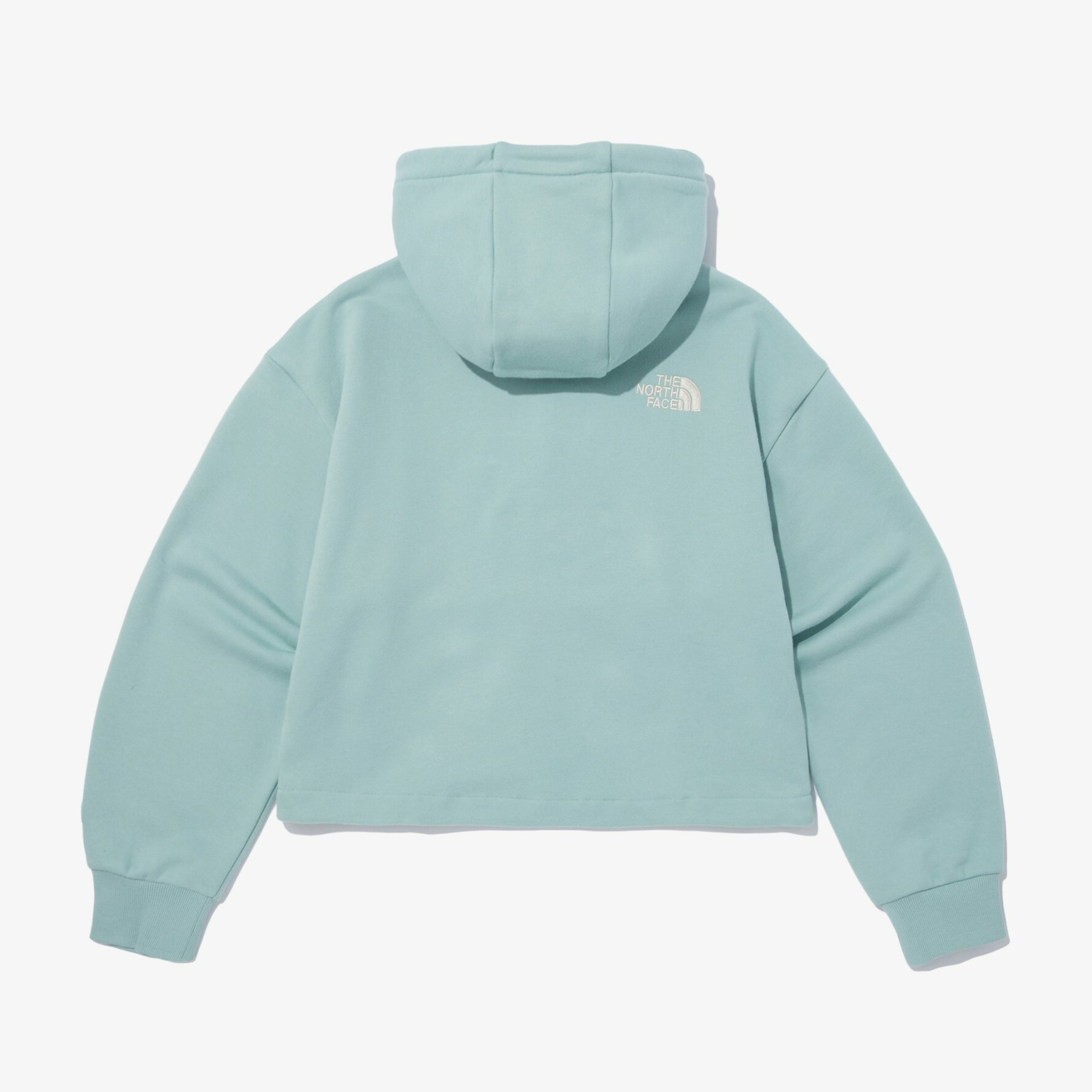 THE NORTH FACE ESSENTIAL HOOD 女 連帽 短版 外套 運動 水藍 NJ5JN81C