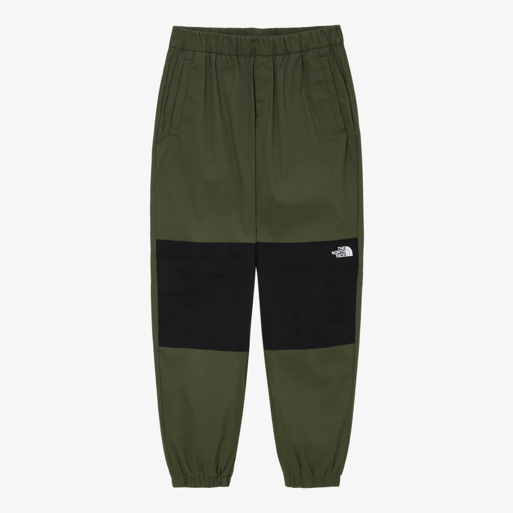 THE NORTH FACE DENALI WIND PANTS 拚色 尼龍 防風 長褲 軍綠黑 NP6NN54C