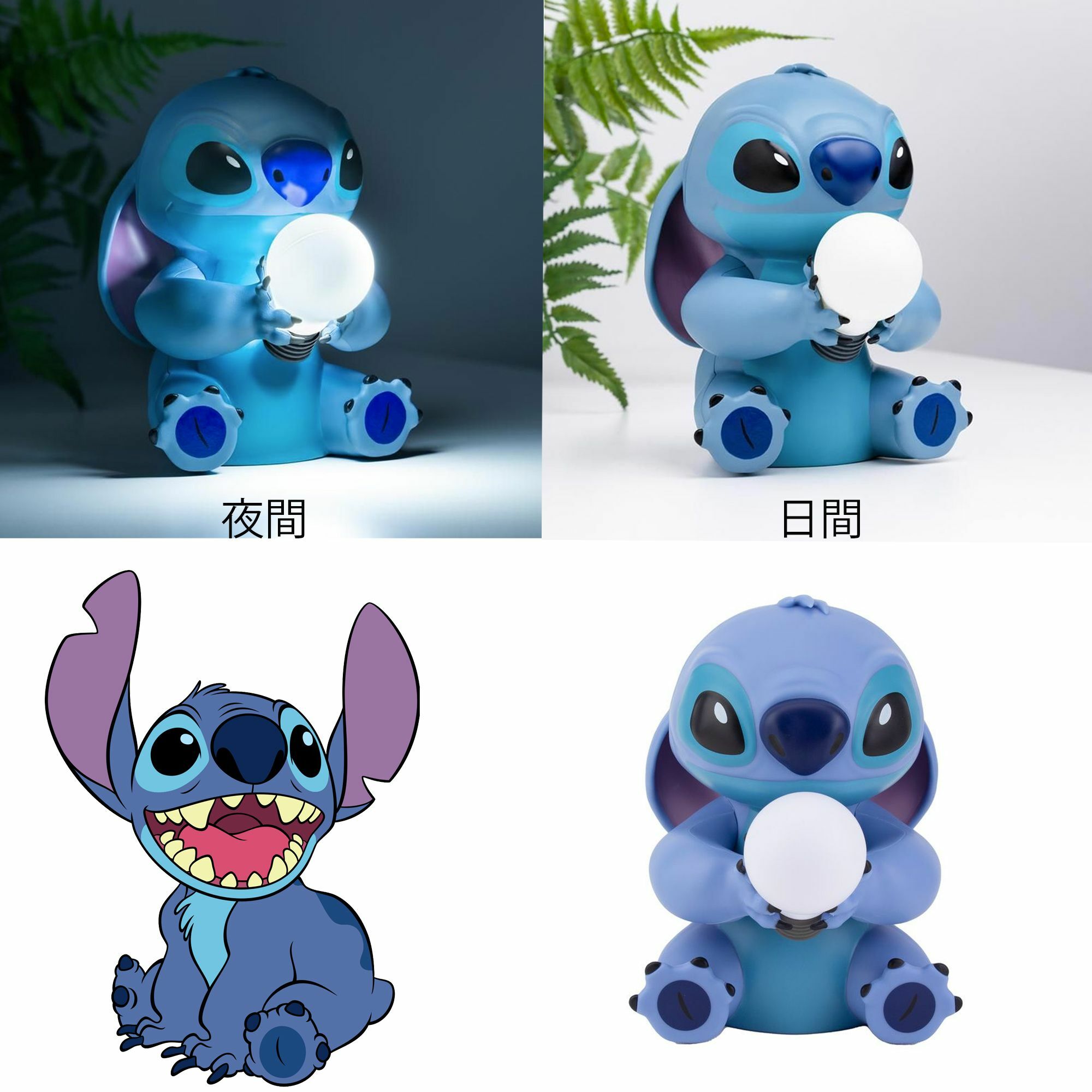 迪士尼官方授權二合一史迪仔3D立體造型夜燈