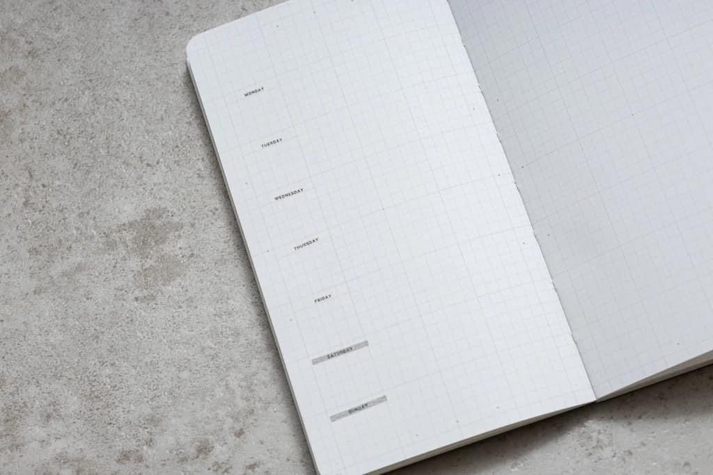 TAKE A NOTE "RECORD" - CALENDAR, MONTHLY DAILY BULLET JOURNAL WASHI STICKERS (2 sheets)