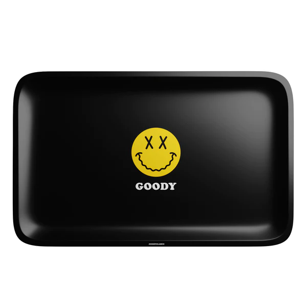 BIG FACE MEDIUM ROLLING TRAY BY GOODY GLASS