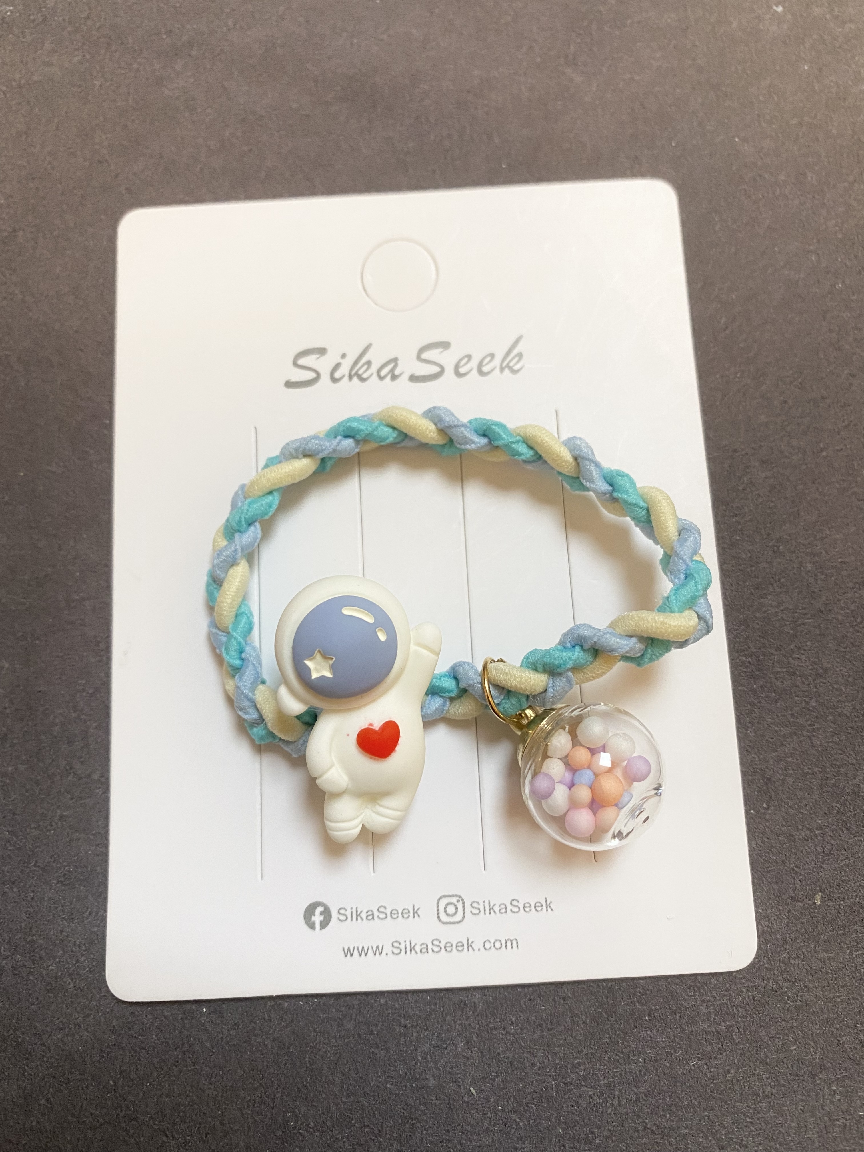 太空人 球球 頭繩