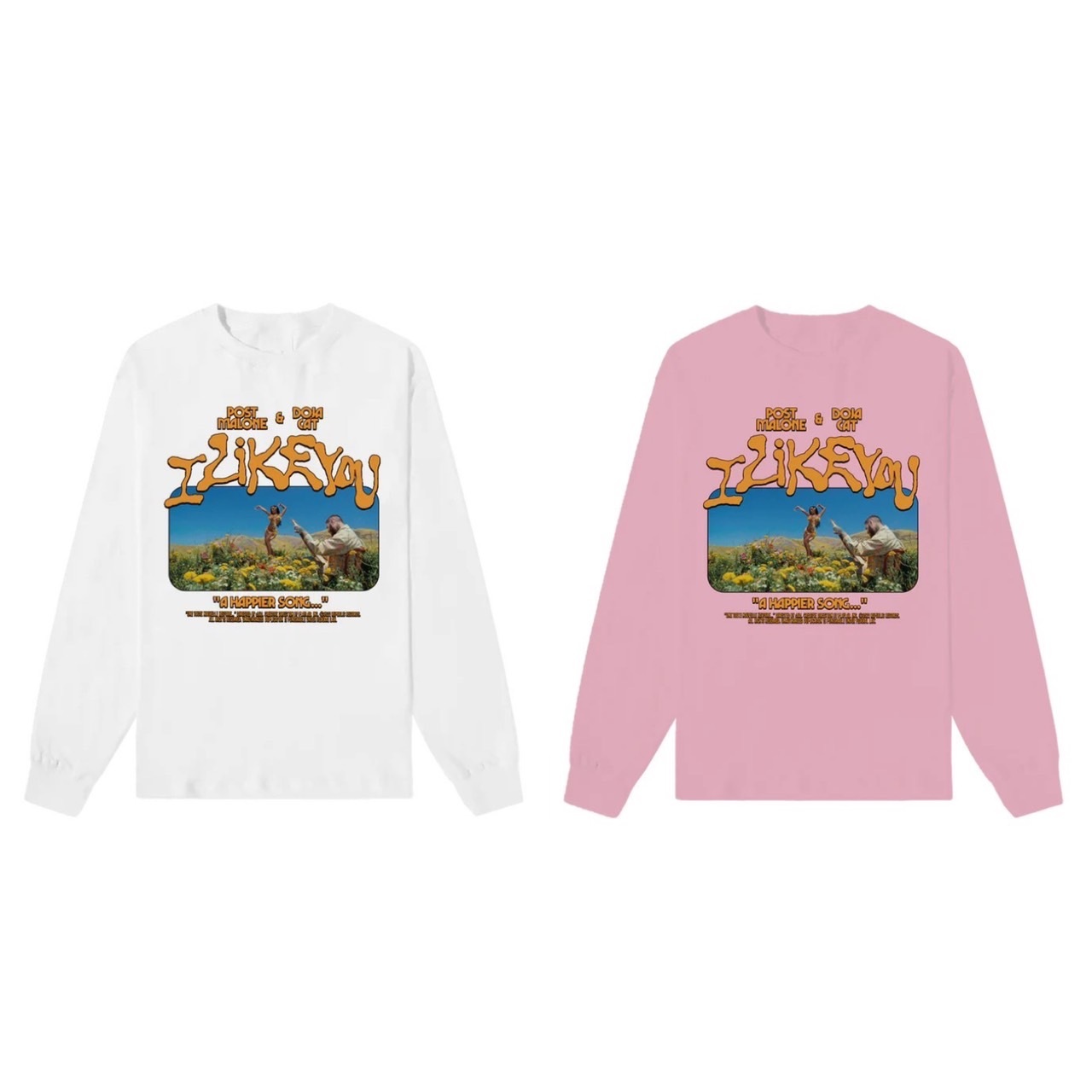 Post Malone x doja cat  I Like You 聯名 長袖