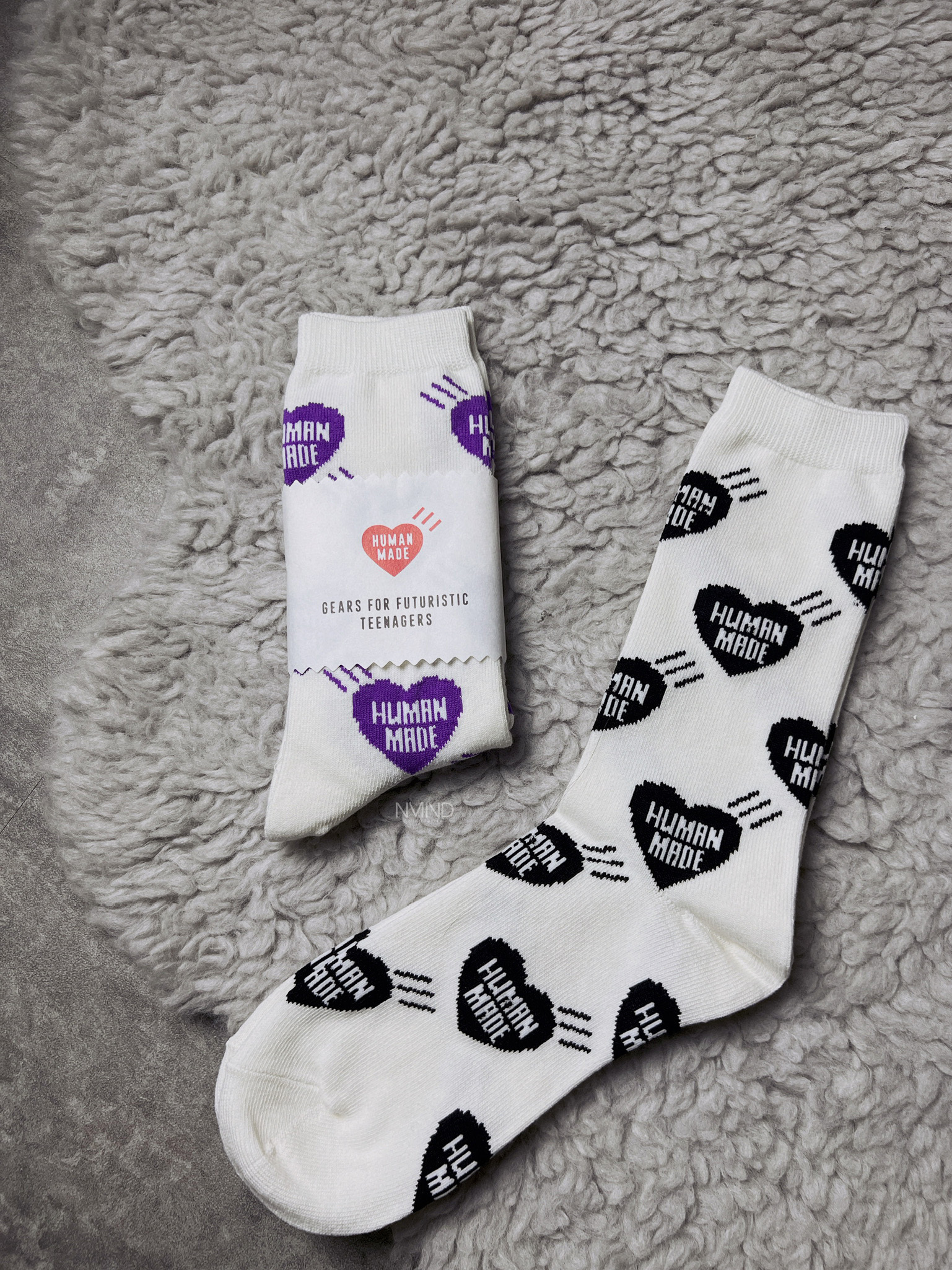 台北店限量專區㊙HUMAN MADE HEART PATTERN SOCKS