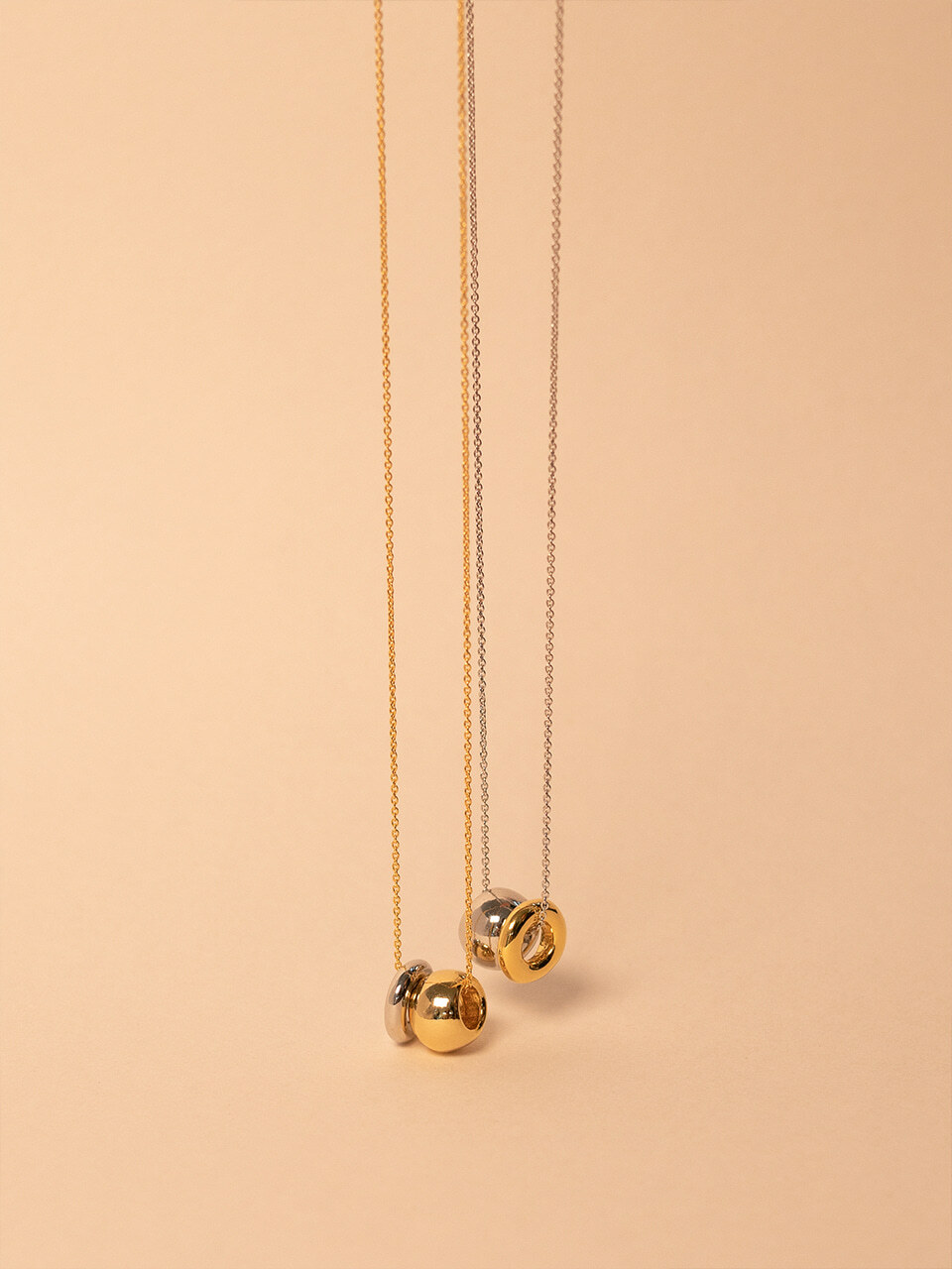 ■ENGBROX■ deux ring necklace EBNL21107 Designer fashion, Seoul-fully created | W Concept