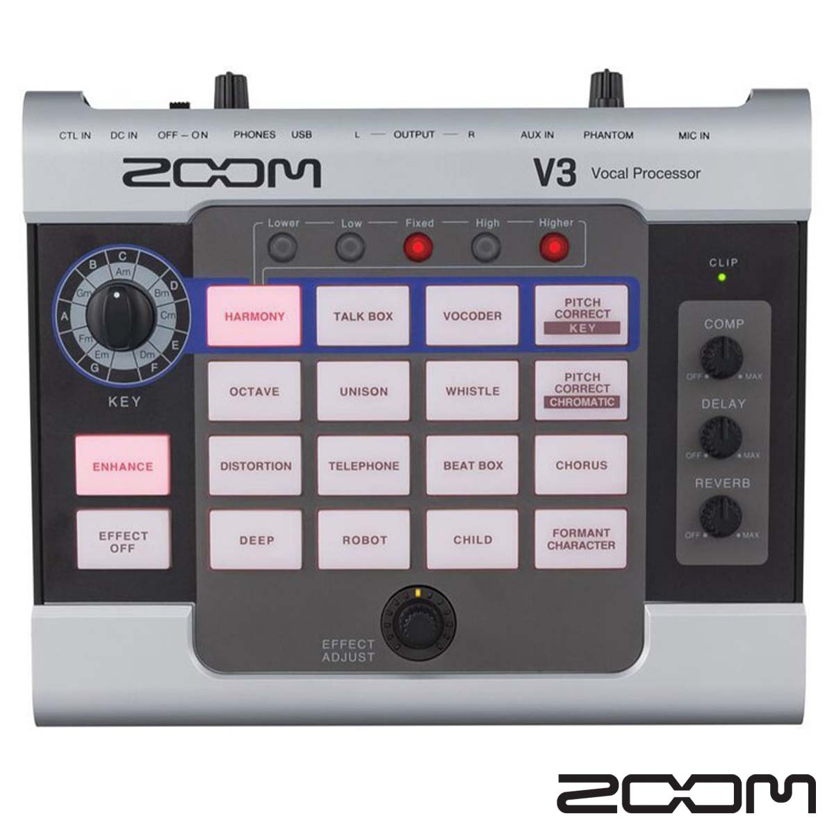 Zoom V3 人聲效果器 直播 轉播 XLR 混音器 幻象電源 麥克風 PA系統 調音台 人聲處理器
