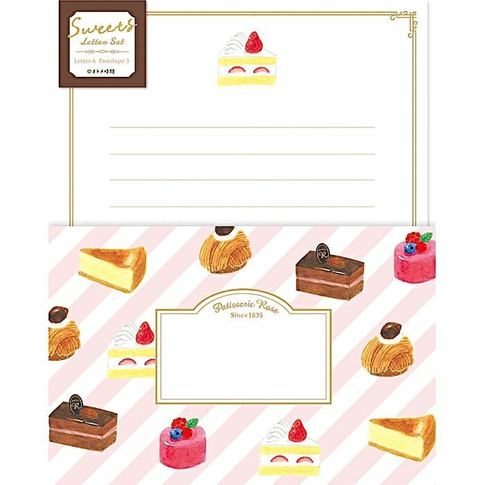 Furukawashiko Letter and Envelope Set－Otome Time Sweets Series (Japanese Stationery Brand)