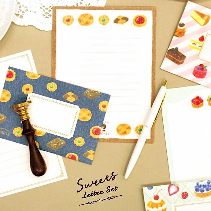 Furukawashiko Letter and Envelope Set－Otome Time Sweets Series (Japanese Stationery Brand)