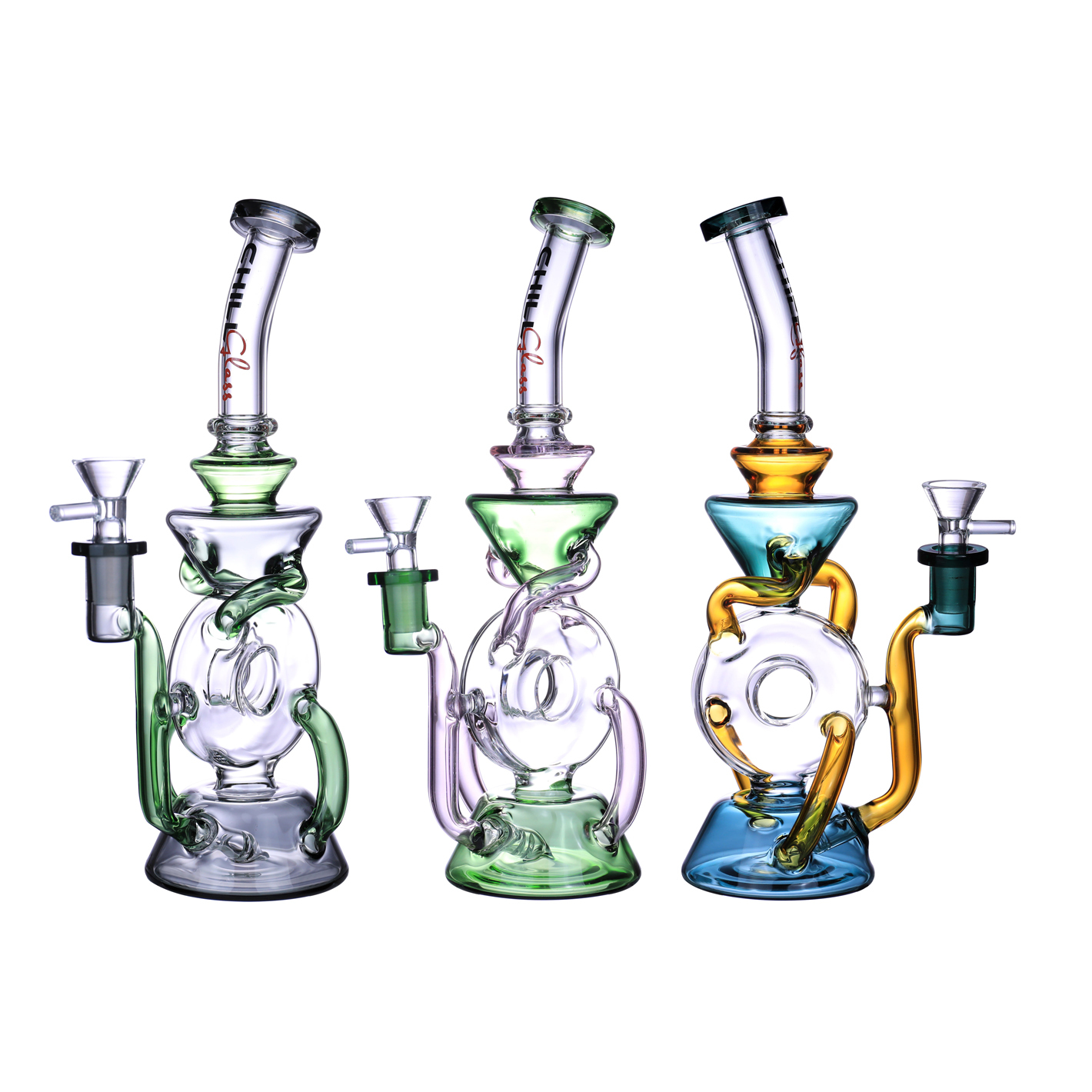 Chill Glass - JLD-81A Glass Bong 玻璃水煙壺（19cm）
