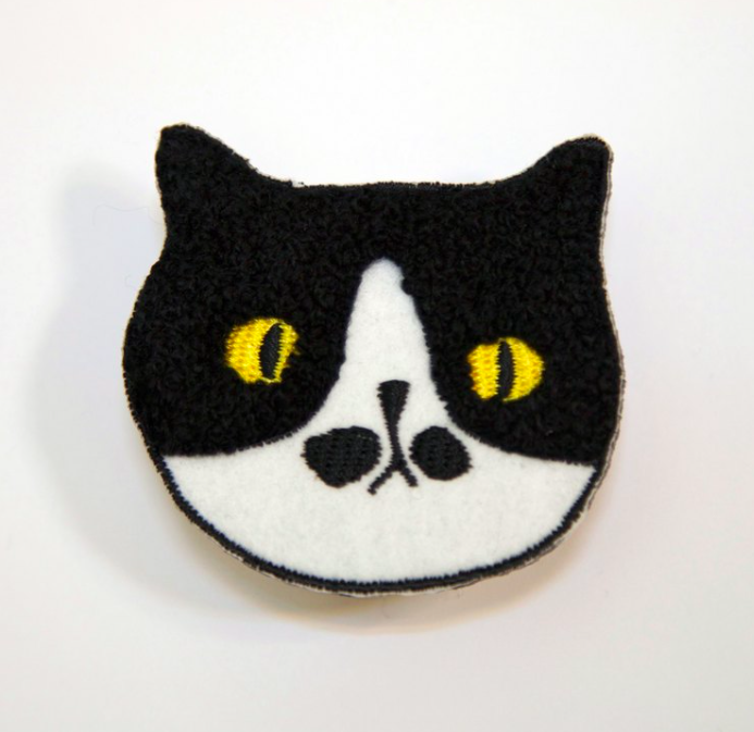 小鬍子村長 貓咪繡花別針 阿喵理髮廳系列|superB studio