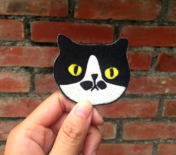 小鬍子村長 貓咪繡花別針 阿喵理髮廳系列|superB studio