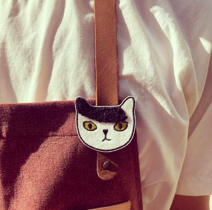 小帥虎 貓咪繡花別針 阿喵理髮廳系列|superB studio