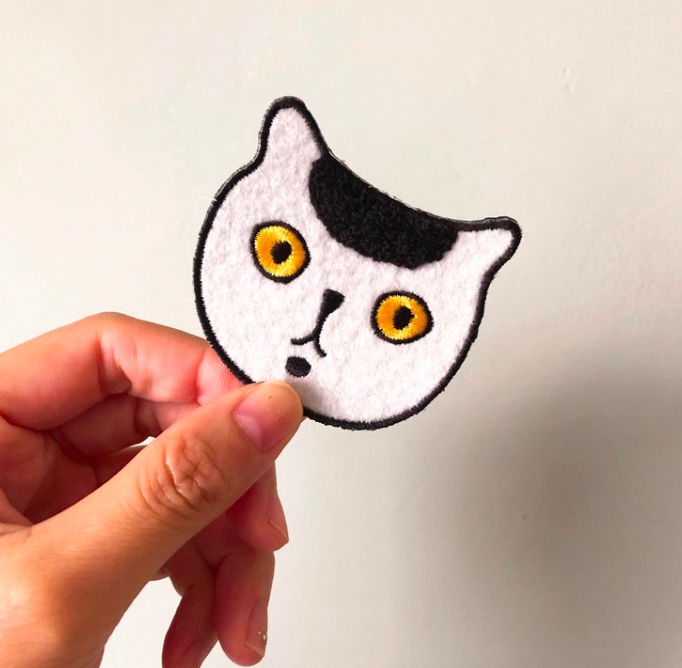 飯糰君 貓咪繡花別針 阿喵理髮廳系列|superB studio