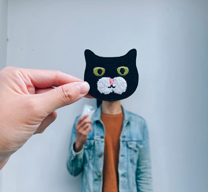 奶泡大叔  貓咪繡花別針 阿喵理髮廳系列|superB studio