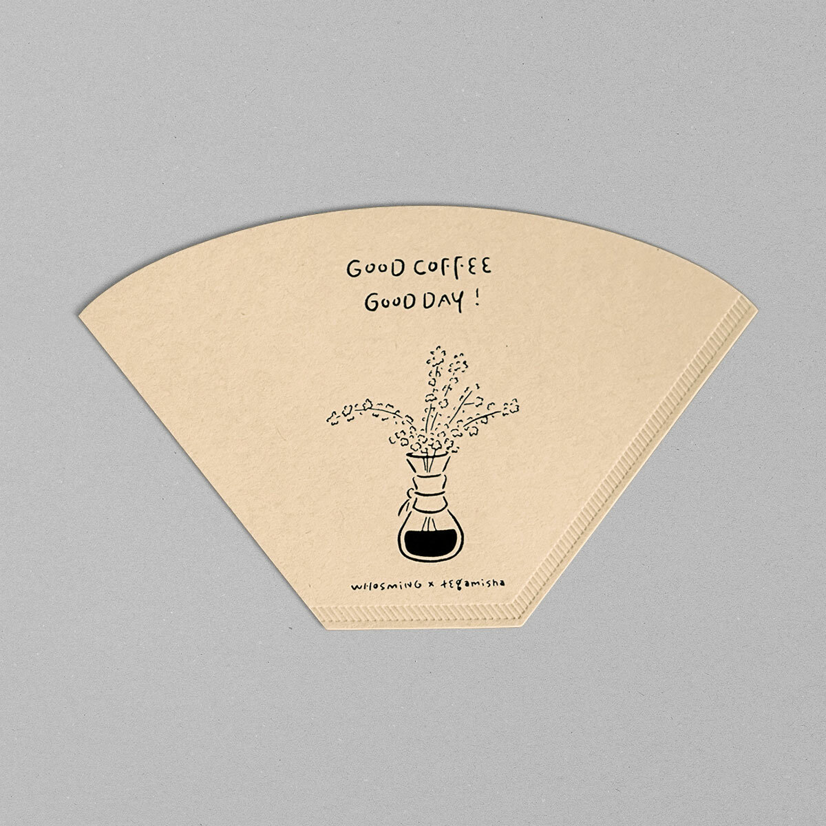 WHOSMiNG × 手紙社 - 濾紙卡片 GOOD COFFEE GOOD DAY