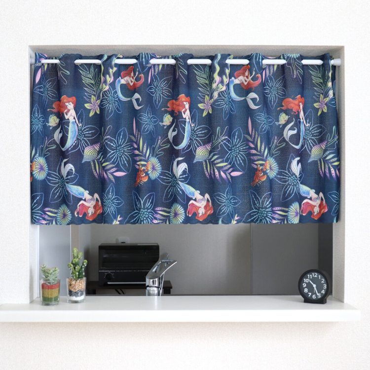 廸士尼小美人魚咖啡廳窗簾 120 x 45 cm 珠光 #CM22C-97195