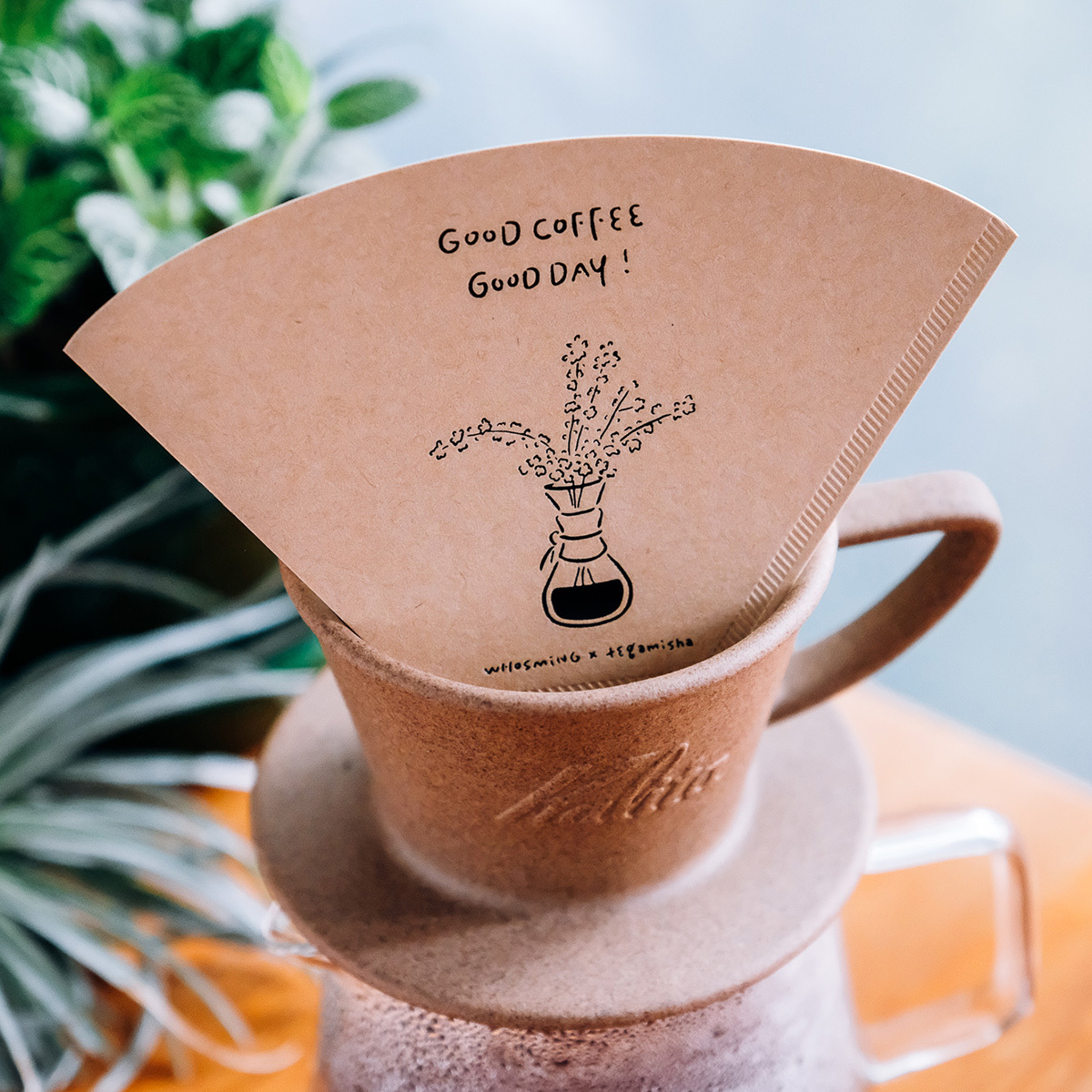 WHOSMiNG × 手紙社 - 濾紙卡片 GOOD COFFEE GOOD DAY