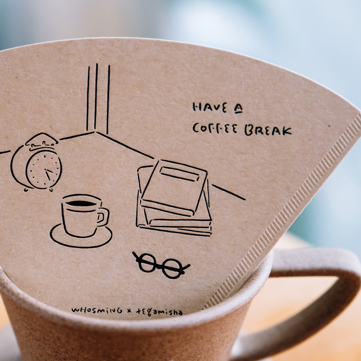 WHOSMiNG × 手紙社 - 濾紙卡片 HAVE A COFFEE BREAK