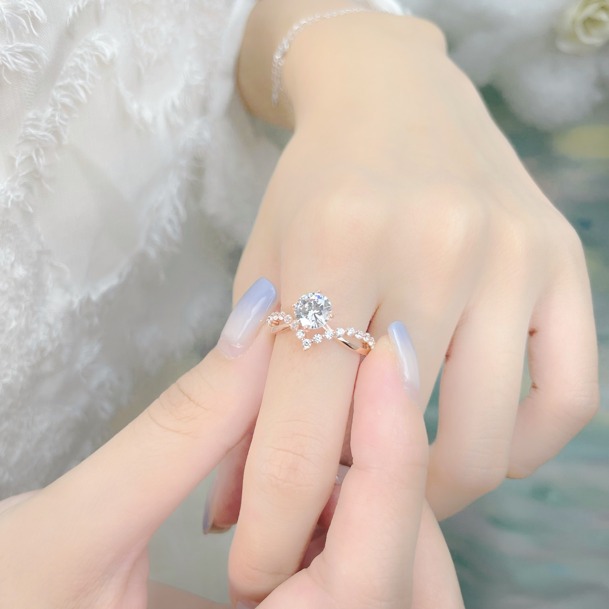 | 925 Silver・Rose Gold | Shine Of Happiness Ring （Silver / Rose Gold）  | RI0444 |
