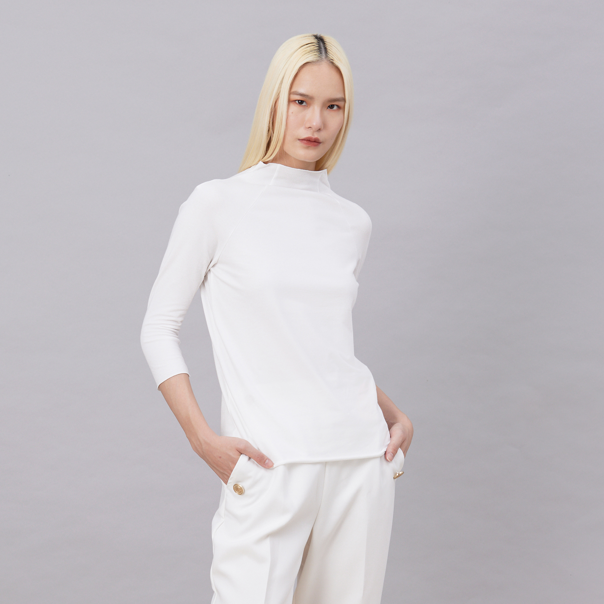 Hit Girl 立領合身長袖