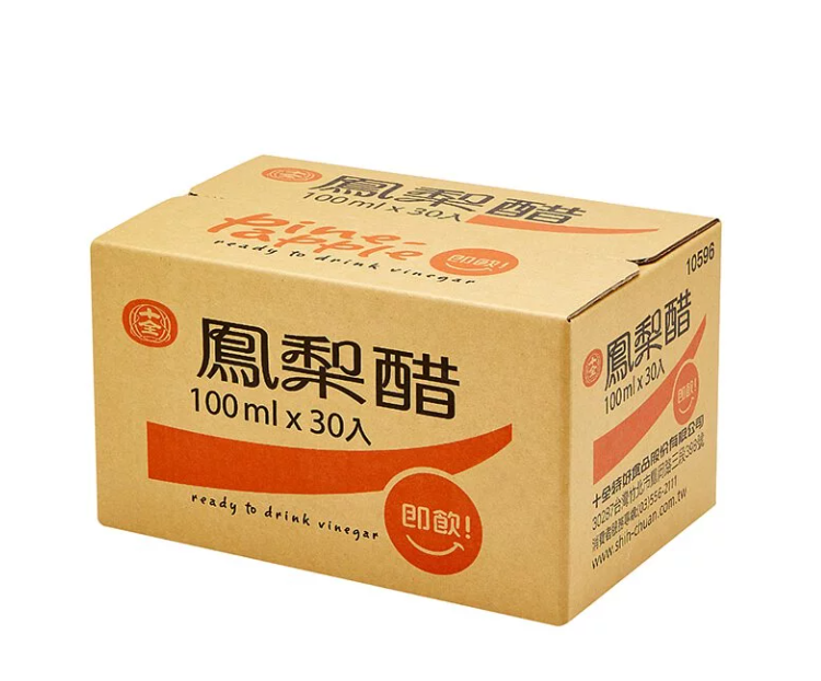 【十全】鳳梨醋飲100ML (30入/箱)