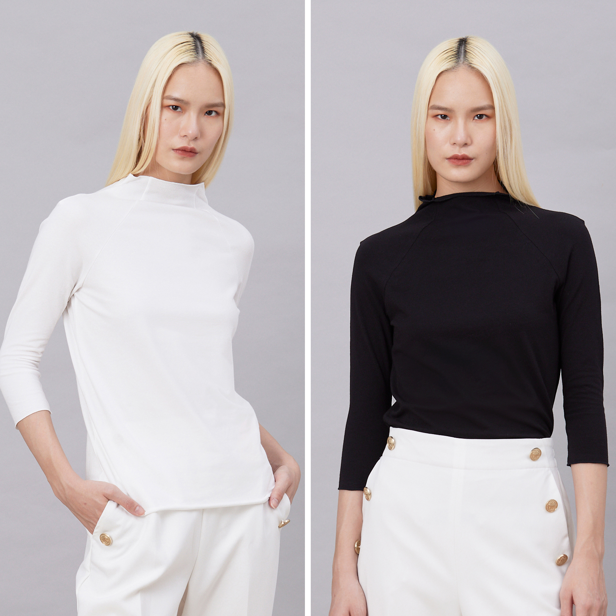 Hit Girl 立領合身長袖